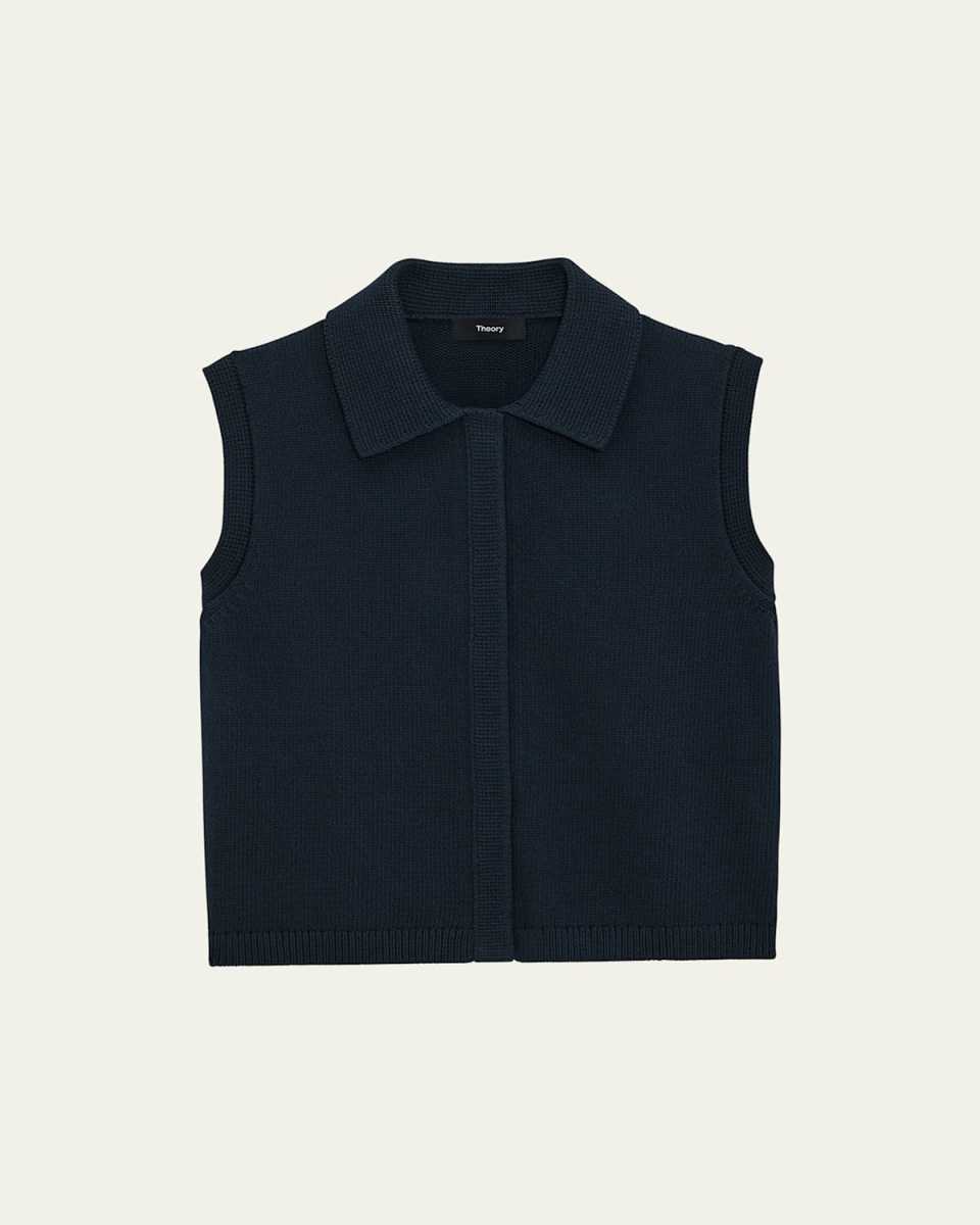 Cotton Zip-Up Vest